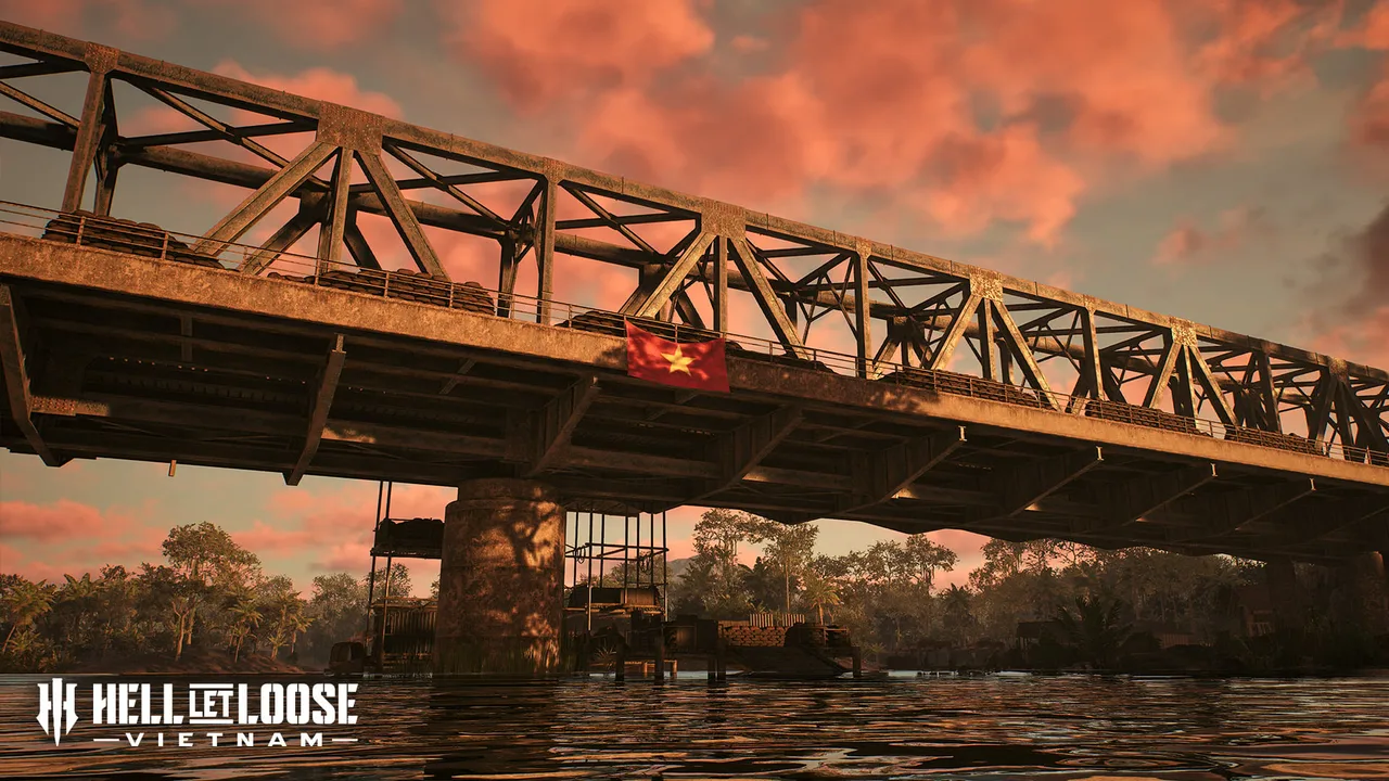 Official Hell Let Loose: Vietnam image of Thanh Hóa Bridge over the river