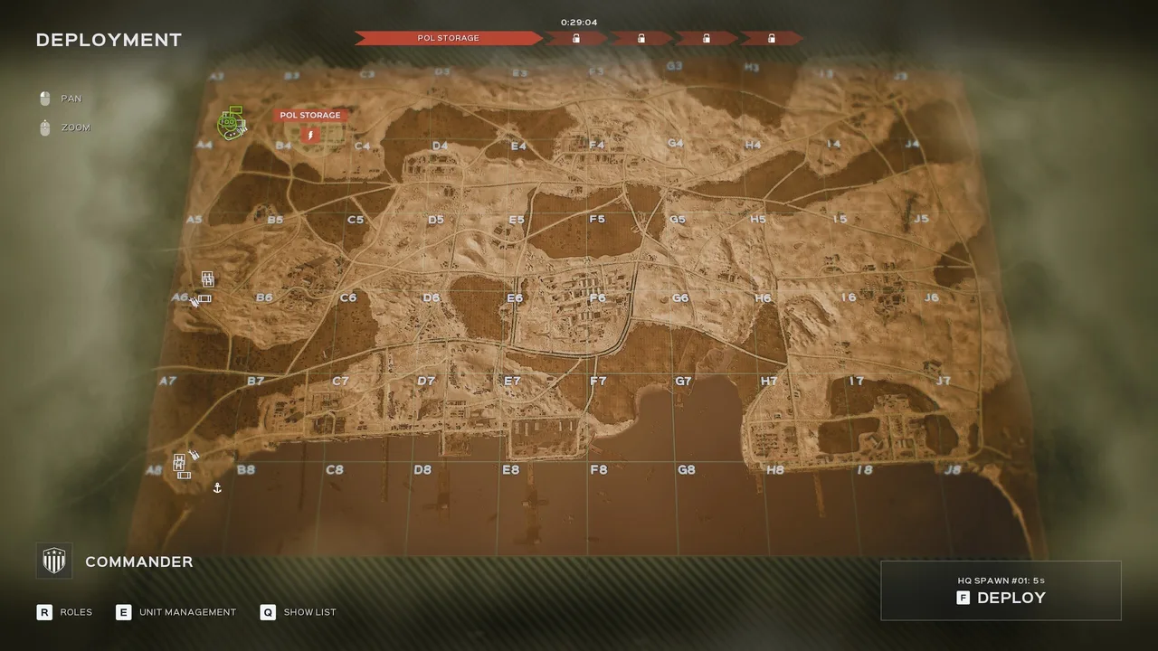 Official Offensive tactical map from the attacking perspective on Cam Ranh Port